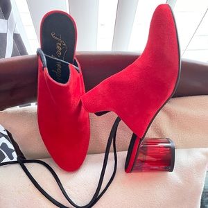 Free People Suede “Sparkler” Wrap Mule[NEW in box]